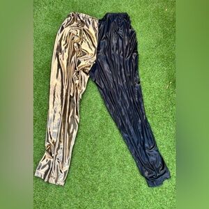 Gold and black pants/shorts